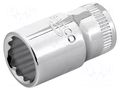 Socket; 12-angles,socket spanner; 12mm; 1/4"; tool steel BAHCO SA.A6700DM-12