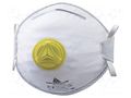 Dust respirator; disposable,with valve; FFP2 NR D; 10pcs. DELTA PLUS DEL-M1200VC