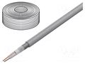 Wire: microphone cable; 2x0.35mm2; grey; OFC; -15÷70°C; PVC TASKER TAS-C128-GRAY