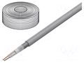 Wire: microphone cable; 2x0.35mm2; grey; OFC; -15÷70°C TASKER TAS-C128-GRAY
