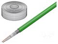 Wire: microphone cable; 2x0.35mm2; green; OFC; -15÷70°C; PVC TASKER TAS-C128-GREEN