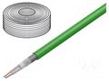 Wire: microphone cable; 2x0.35mm2; green; OFC; -15÷70°C TASKER TAS-C128-GREEN