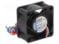 Fan: DC; axial; 12VDC; 40x40x20mm; 12.5m3/h; slide; 7000rpm EBM-PAPST 412/2H-048