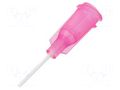 Needle: plastic flexible; 0.5"; Size: 20; straight; 0.6mm FISNAR FIS-20F-1/2