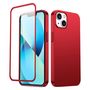 Joyroom 360 Full Case front and back cover for iPhone 13 + tempered glass screen protector red (JR-BP927 red), Joyroom 6941237161574 6941237161574