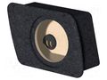 Car loudspeaker enclosure; MDF; black melange; 200mm; Opel; 8l BASSER OBGL.OPEL.06