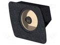 Car loudspeaker enclosure; MDF; black melange; 200mm; Opel; 8l BASSER OBGL.OPEL.07