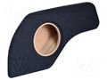 Car loudspeaker enclosure; MDF; black melange; 200mm; VW; 8l BASSER OBGL.VW.22