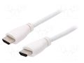 HDMI plug,both sides; Cable: HDMI-HDMI; Plating: nickel plated RASPBERRY PI KAB-07040