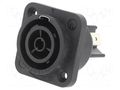 Connector: circular; 6.3mm connectors; female; 16A; 250VAC; PIN: 3 NEUTRIK NTR-NAC3FPX-TOP