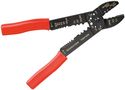 Crimping Tool for Insulated and Uninsulated Cable Lugs, black-red - multifunctional pliers for crimping, cutting and stripping cables and shortening screws 77289