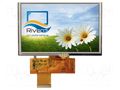 Display: TFT; 5"; 800x480; Illumin: LED; Dim: 120.7x75.8x4.8mm Riverdi SM-RVT50AQTNWR00