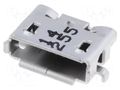 Connector: USB AB micro; socket; on PCBs; SMT; PIN: 5; horizontal MOLEX MX-47589-0001