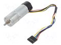 Motor: DC; with encoder,with gearbox; LP; 6VDC; 2.4A; 78rpm; 75: 1 POLOLU POLOLU-4826