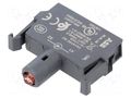 Illuminating unit; 22mm; Illumin: LED; front; 415VAC; red; 8÷15mA ABB MLBL-09R
