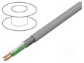 Wire; LiY-CY; 4x0.75mm2; shielded,tinned copper braid; PVC; grey HELUKABEL LIY-CY4X0.75