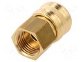 Quick connection coupling; 0÷35bar; brass; 42.5mm; 1000l/min PNEUMAT ES-12-I