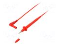 Test lead; 20A; probe tip x2,angular banana plug 4mm x2; Len: 1m STÄUBLI XPF-484-10022