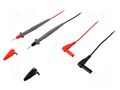 Test leads; Urated: 1kV; Inom: 10A; Len: 1.22m; black,red POMONA POM-5898