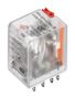 Relee DRM570730LT, 4 CO, 230 V AC, 5 A, testnupu ja LED iga, Weidmuller 7760056104 4032248855605