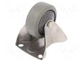 Transport wheel; Ø: 80mm; W: 32mm; H: 105mm; rigid; 90kg; WTE RADER TPX-WTE-80K1