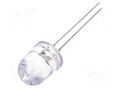 CRLED; white cold; 10mm; 12000mcd; 30°; Front: convex; 5.5÷20VDC OPTOSUPPLY OSW5DKA131A-CR14