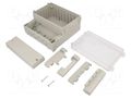 Enclosure: wall mounting; X: 166mm; Y: 161mm; Z: 93mm; ABS; grey; IP65 GAINTA DC001CUL