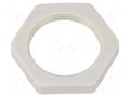 Nut; Thread: metric; polyamide; PMAFIX MN; grey; Pitch: 1.5; 32mm PMA I-GMN-M25