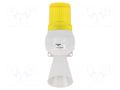 Signaller: lighting-sound; 24VDC; bulb BA15D; yellow; IP43; KLL AUER SIGNAL 710117005