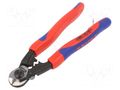 Cutters; without chamfer; for working at height; 190mm KNIPEX KNP.9562190T