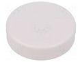 Enclosure: for alarms; ABS; white; Ø: 70mm; H: 18mm MASZCZYK KM-81/WH