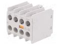 Auxiliary contacts; Leads: screw terminals; front; -5÷60°C; IP20 LS ELECTRIC AU-4M-4A