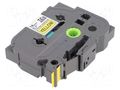 Tape; 18mm; 8m; yellow; Character colour: black; laminated,glued BROTHER BR-TZES641