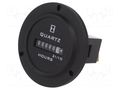 Counter: electromechanical; working time; mechanical indicator TRUMETER 722-0004