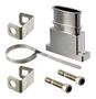 BAND TIED BACKSHELL, 180DEG, 51POS, ALUM MDM-BT-51TE-SJS