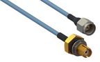 RF COAX CABLE, SMA PLUG-SMA BHD JACK, 6" 7029-3408