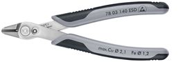 KNIPEX 78 03 140 ESD Electronic Super Knips® XL ESD with multi-component handles 140 mm 78 03 140 ESD 4003773081661