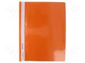 Document wallet; A4; orange; PVC BIURFOL BIURFOL-S-PVC/OR