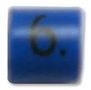 CABLE MARKER, 6, BLUE, PK100 05811606