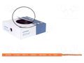 Wire; BiTOne,H05V-K; stranded; Cu; 0.75mm2; PVC; orange; 300V,500V BITNER BITNER-IG2051.04