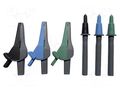Test leads; black,blue,green; test probes x3,aligator clip x3 BEHA-AMPROBE 370014