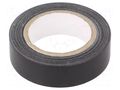 Tape: electrical insulating; W: 15mm; L: 10m; Thk: 0.13mm; black SCAPA SCAPA-2701W-15/10B