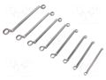 Wrench-set; box; tool steel; 8pcs. BAHCO SA.2M/8T