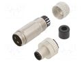 Connector: M12; plug; PIN: 8; male; 30V; straight; IP65; soldering DEGSON ELECTRONICS SM12-CVC-A8M-1B7