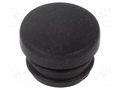 Stopper; H: 5.7mm; black; elastomer thermoplastic TPE; Dim: Ø8mm FIX&FASTEN FIX-MHD-6.5