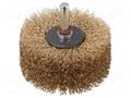 Brush; 80mm; wood; plunger; 8mm; wire; Plating: brass; W: 35mm WOLFCRAFT WF2265000