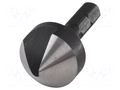 Countersink; 19mm; wood,metal,plastic; tool steel; hexagonal WOLFCRAFT WF2578000