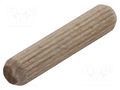Assembly stud; wood (beech); Ø: 8mm; L: 40mm; 150pcs. WOLFCRAFT WF2907000