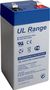 UL lead acid battery 4 V, 4.5 Ah (UL4.5-4), white-blue - Faston (4.8mm) lead acid battery 78289