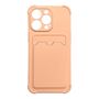 Card Armor Case Pouch Cover for iPhone 13 Mini Card Wallet Silicone Air Bag Armor Pink, Hurtel 5907769335235 5907769335235